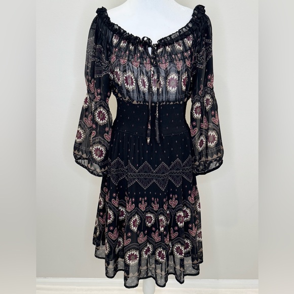 Zara Dresses & Skirts - Zara Basic Boho Floral Smocked Dress - Size L